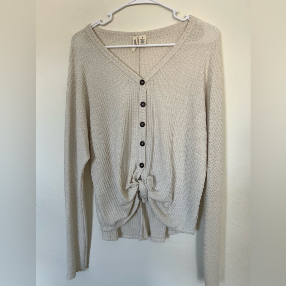Button down sweater